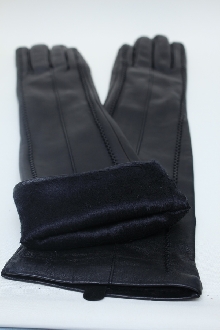Длинные кожаные перчатки 8465Э