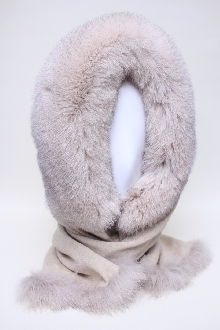 Модный платок с натуральным мехом 8850Л