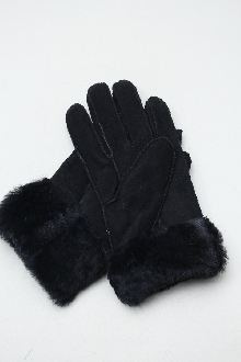 Перчатки кожаные черные 11522Ю2