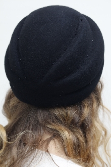 Женская шляпка чёрная 11710Ю7