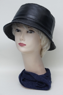 Панама-шляпа женская из натуральной кожи 12821(2)Ю