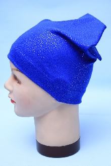 Синяя шапка для девочки 5502