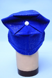 Синяя шапка для девочки 5502