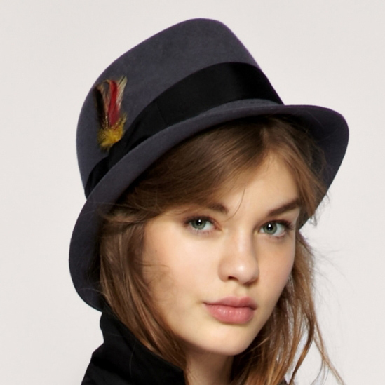 Женская фетровая шляпа