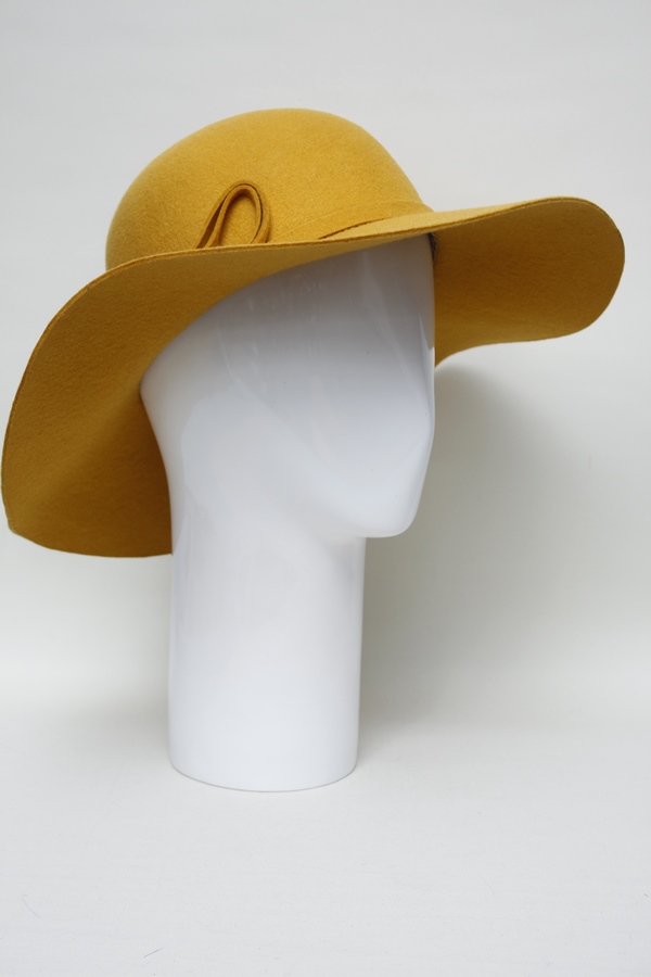 Шляпа женская жёлтая 11850Ю7