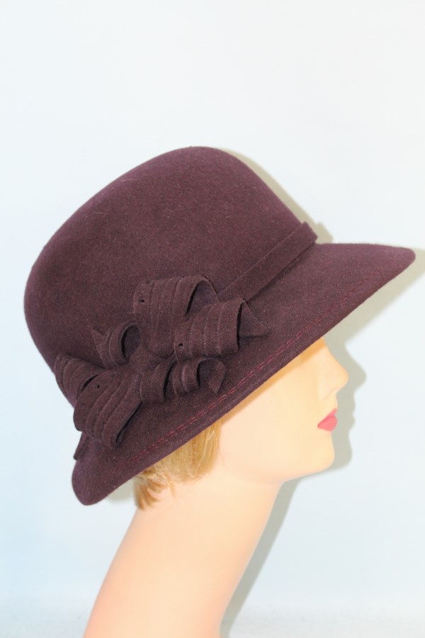 Модная женская фетровая шляпа 873В