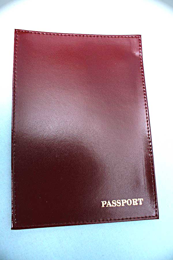 Обложка для паспорта бордовая 5097И