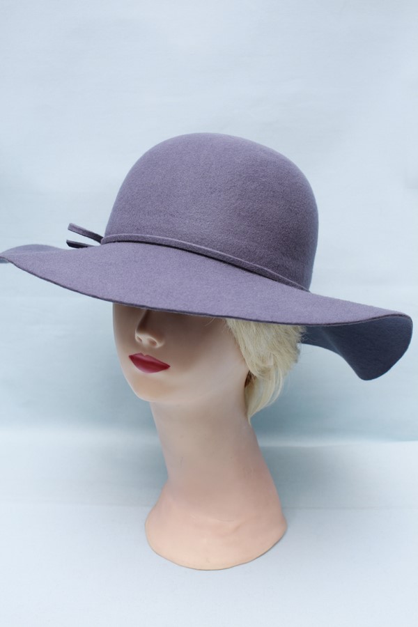 Серая женская шляпа 4372И